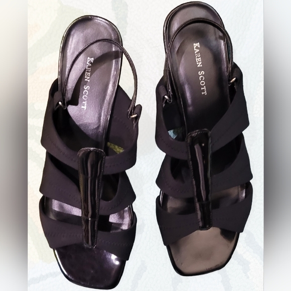 Karen Scott Black Dress sandals - Picture 1 of 4